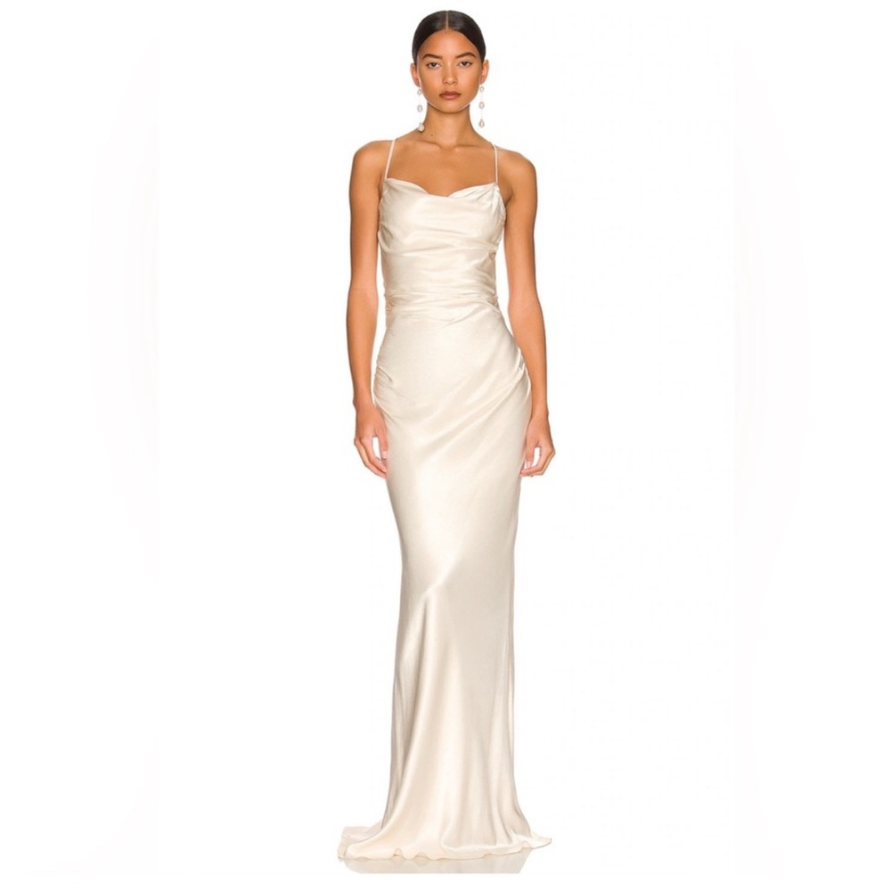 Shona Joy La Lune Ivory Slip Dress